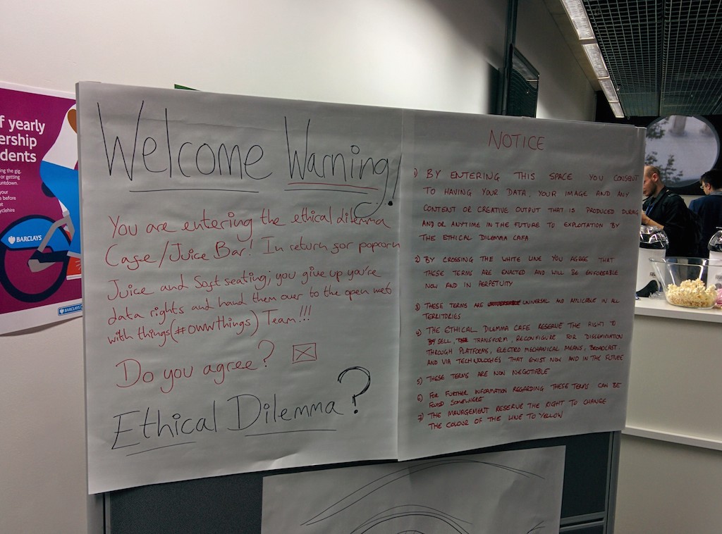 Ethical Dilemma Cafe terms