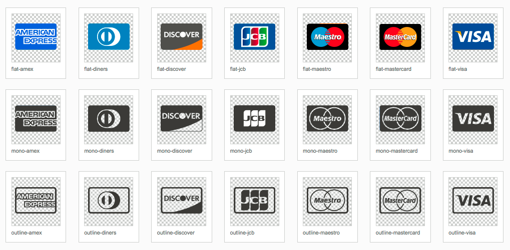 credit card logos svg