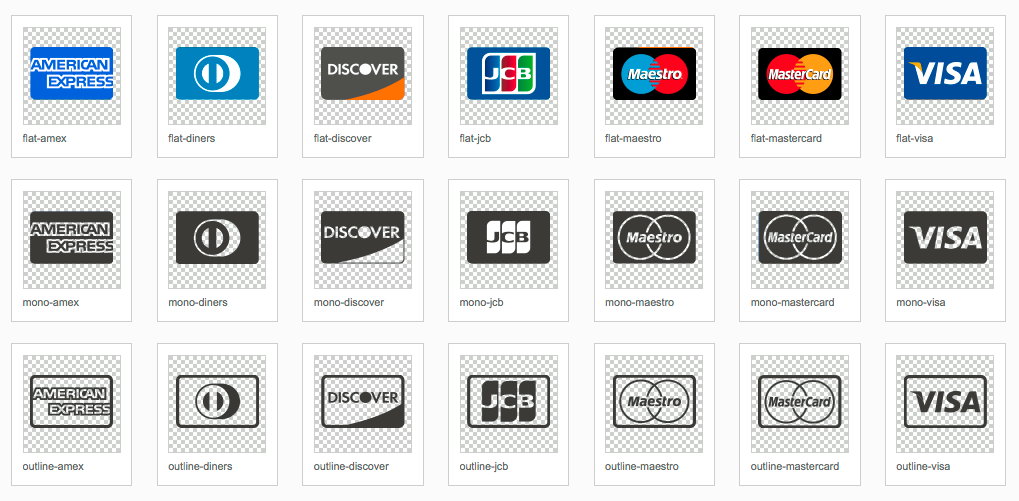 Svg Credit Card Provider Icons